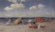 William Merritt Chase Seashore Spain oil painting artist
